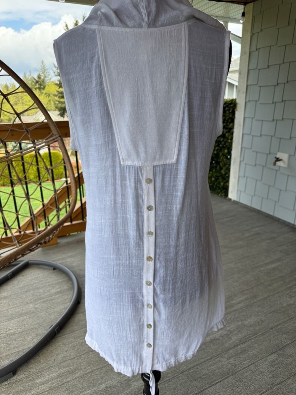 Joseph Ribkoff | Hooded Sheer Tunic - Picture 5 of 7